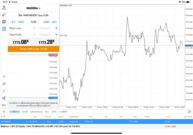 ทองบนเน็ตเทรดกับExness